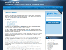 Tablet Screenshot of denvercarclub.com